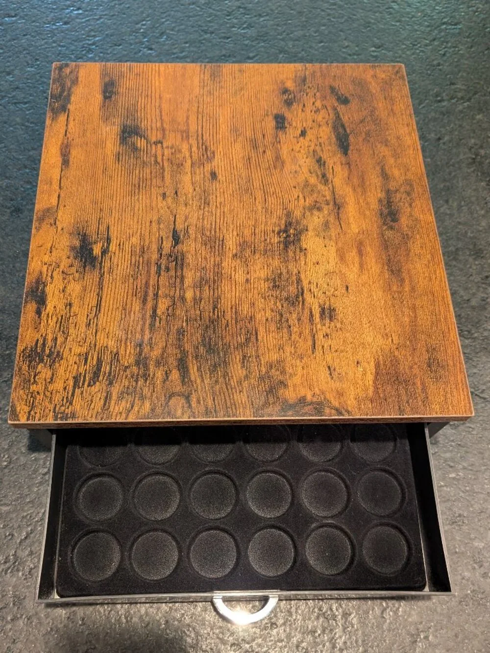 Deco Brothers Wooden Coffee Pod Drawer Compatible with 42 Nespresso Pods